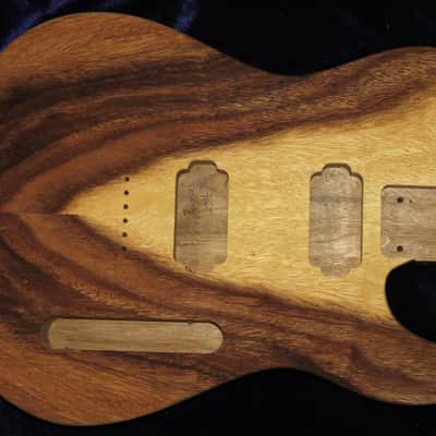 Acacia Koa Top \ Butternut Tele Style Body HH 3lbs 8oz #3678  USA - IMPORT CHARGES INCLUDED image 4