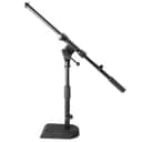 On-Stage MS7920B Bass Drum/Boom Combo Mic Stand, U-Shaped Base- Black