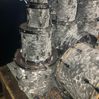 Pearl - Music City Custom, Reference Series 12 Piece Shell Bank Set. David Frangioni, Modern Drummer Collection, Carl Palmer. Platinum Smoke Marine image 5