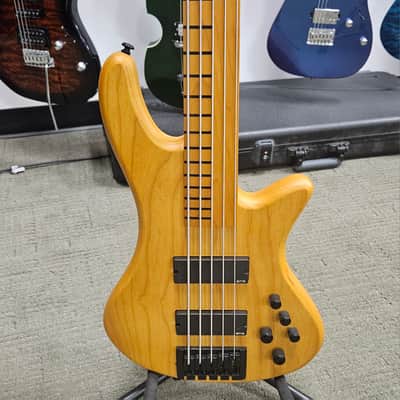Schecter Stiletto Session-5 Fretless 2019 - Aged Natural Satin image 1