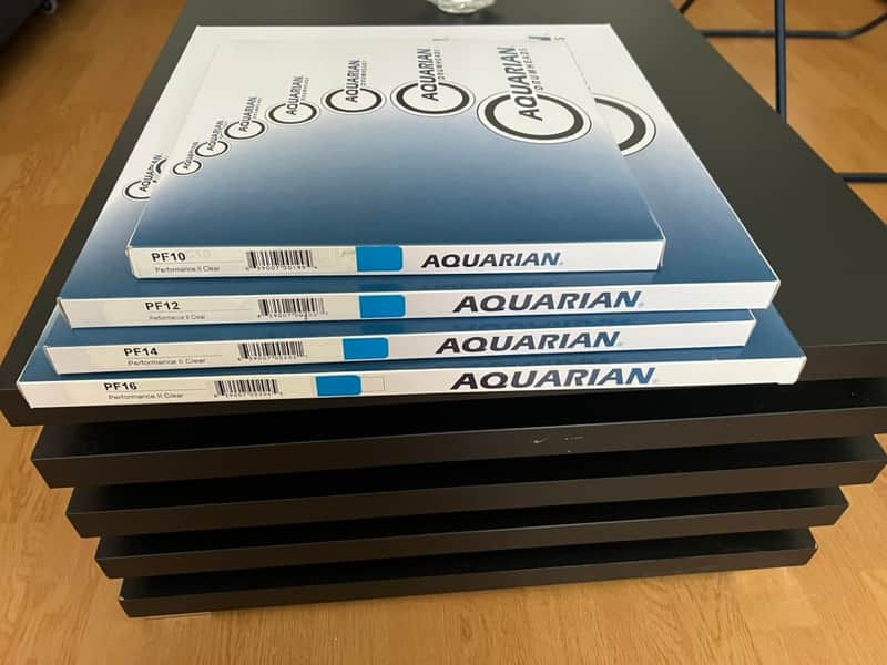 Aquarian Performance II Clear Drum Head Set 10"-12"-14"-16" image 1