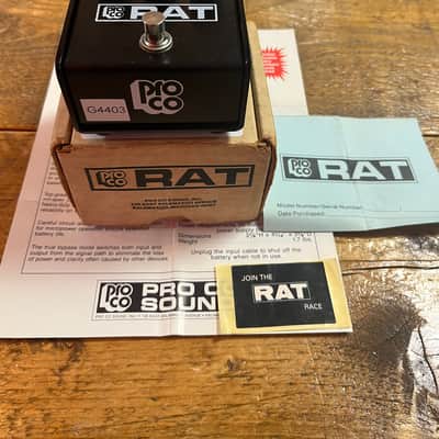 ProCo RAT 1987 Vintage LM308 Chip Collector Grade Black image 2