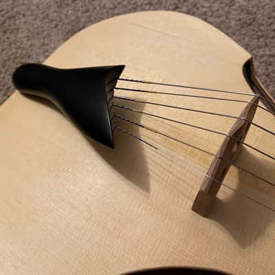 RARE TogaMan GuitarViol bowed guitar thinline acoustic with hard case Baggs pickup incredibow rosin image 3