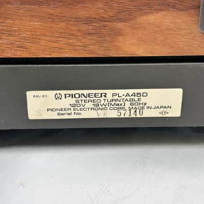 Pioneer PL-A45D Fully Automatic Turntable Vintage Record Player image 10