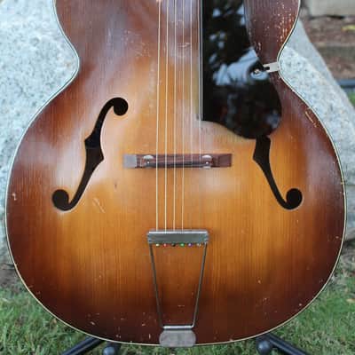 Vintage 40s Kay K-46 Artist 17" Master Size Jumbo Acoustic Archtop Guitar Restored Honest Relic image 14