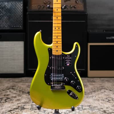 Fender American Ultra II Stratocaster HSS Electric Guitar - Solar Flare with Hardshell Case image 3