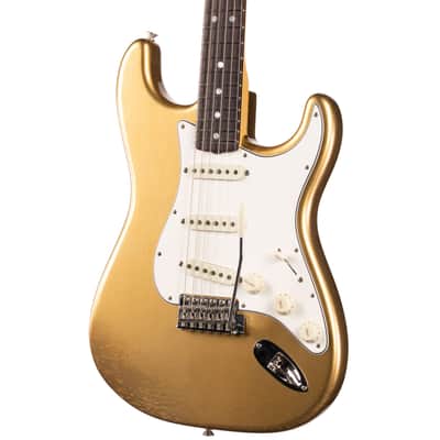 Fender Custom Shop 1966 Stratocaster DLX Closet Classic Aged Aztec Gold (061) image 3