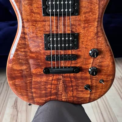 Kiesel Carvin HF2 Fatboy Allan Holdsworth Flamed Koa image 1