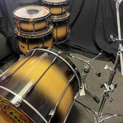 Tama Superstar Hyperdrive 5pc Drum Set - Dark Desert Burst image 9