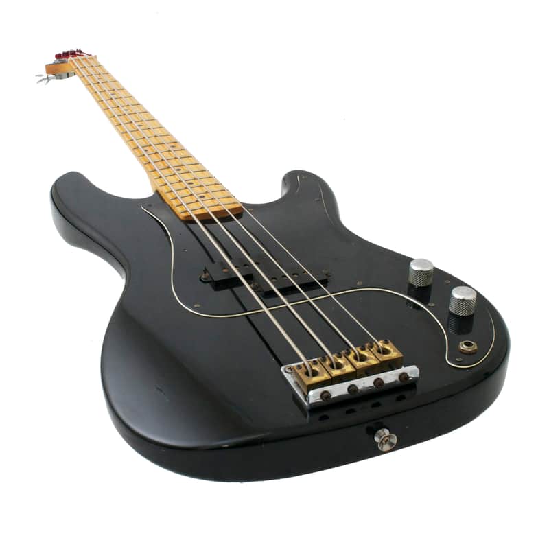 Epiphone Accu-Bass CH/B Electric Bass Guitar 1982 Black | Reverb