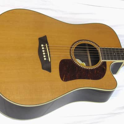 Washburn Heritage HD23SCE Dreadnought acoustic/electric GUITAR w/Case image 3