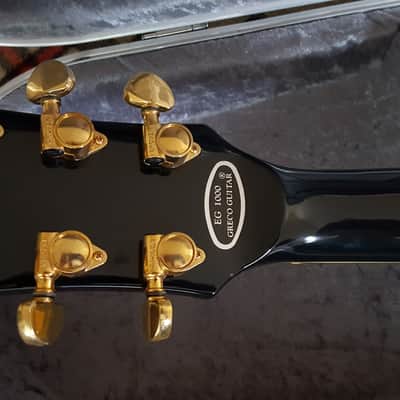 Greco EG1000 1980 Black Super Real Les Paul Custom DRY Z pickups: top of the line image 8