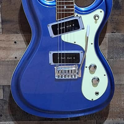 2003 Mosrite "The Ventures" By Aria VCM-65 - Blue Metallic - image 2