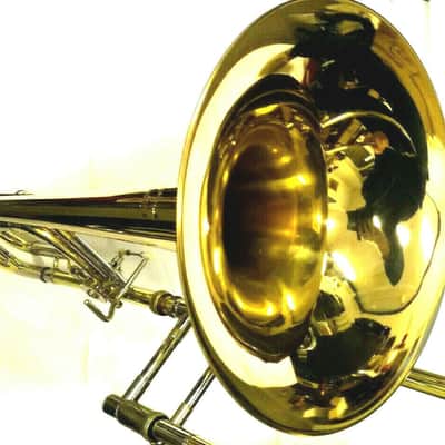 Jupiter TENOR POSAUNE 636RL Bb/F mit Quartventil,Goldmessing+Mundstück+Koffer,kraftvoller SOUND gold image 3