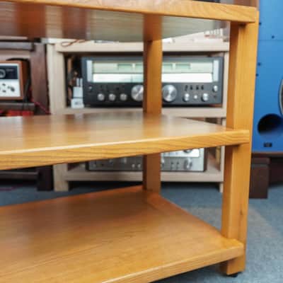 Honey Oak Audio Rack – Solid Wood 3-Tier Hi-Fi Rack – 5-Year Warranty image 7