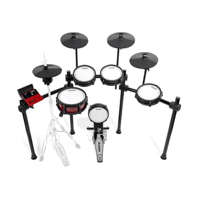 Alesis Nitro Ultimate 9-Piece Professional Electronic Drum Kit (Bluetooth) Bundle with 12-Inch Round-Top Throne, 3-Leg Hi-Hat Stand and Drumstick (5 Items) image 9
