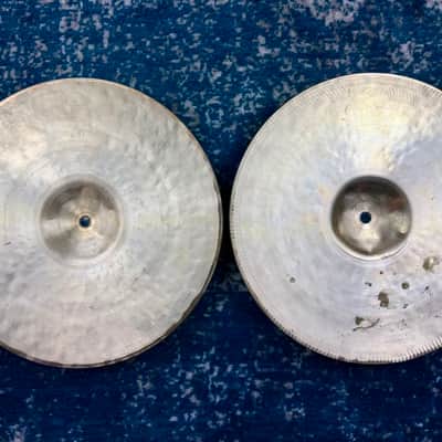 BEAUTIFULLY AGED LIGHT 14” Zildjian EAK Hihats 905g 1404g image 9