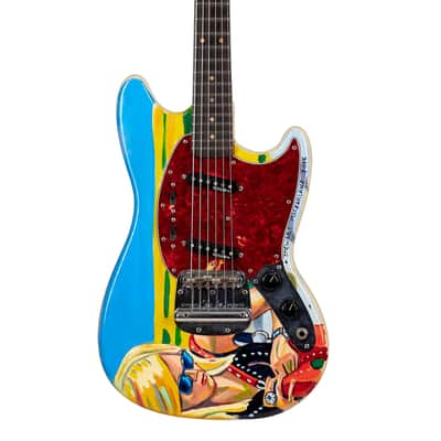 Fender Mustang Guitar with Rosewood Fretboard 1964 Olympic White image 1