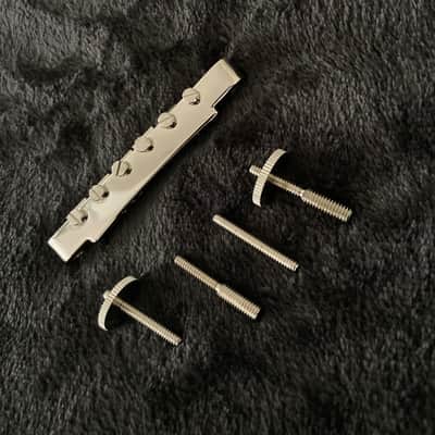 Gibson Historic ABR-1 Tune-o- Matic Bridge - Nickel “Non Wired” with Brass and Nylon Saddles-2025 image 5