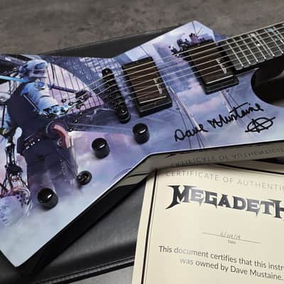 Dave Mustaine's Dean USA Custom Shop Dystopia Zero GRAMMY Album Cover Artist Signed World Tour Stage Played Megadeth Dave Mustaine Signature Explorer Electric Guitar Pre-Gibson Era image 1