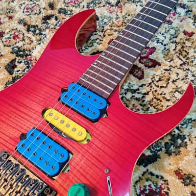 2001 Ibanez RG1680 J Custom Deep Red (DRD), Dimarzio PAF Pro 151 Blue, FujiGen Japan MIJ image 5