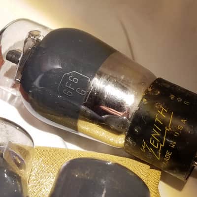 RCA etc. Matched Pair (2) 6F6G tNOS AT1000 TESTED Vacuum Tubes greyglass Power Pentode 1935-1952 image 9