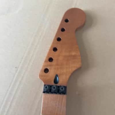 Roasted Flamed Maple St Guitar Neck, 22-Frets image 1