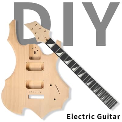 🎸Unmarked E Series Electric Guitar Kit +Whammy / Tremolo +Rosewood FB +Strap +Cable +Pick!🎸 image 2