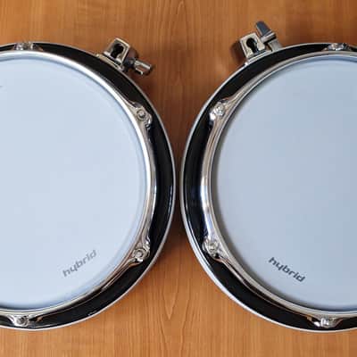 80's 2x Ddrum Pad by Clavia AB, 10 inch, piano black finish vintage image 6