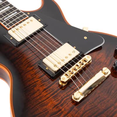 Gibson Custom Shop Les Paul Custom Figured - Orange Widow Burst image 8