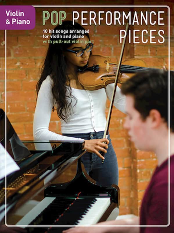 Pop Performance Pieces 10 Hit Songs for Violin and Piano Violin -NEW image 1