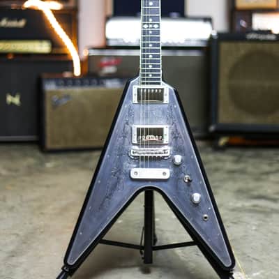 2009 GRECO ZEMAITIS GZV-500MF FLYING V METAL TOP HETFIELD OHSC grlc2140 image 2