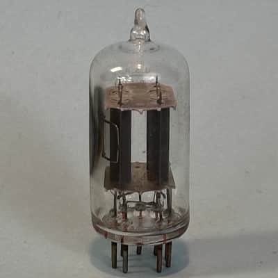 1960s RCA 12AU7A ECC82 Vintage Long Gray Plate Side D Getter Tube! T481 image 1