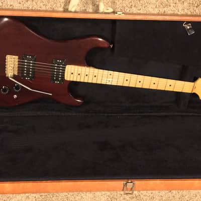 1981 Kramer Pacer Guitar "Strat Head" Deep Walnut in Very Good Condition image 12
