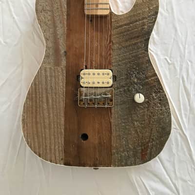 Electric Guitar - Reclaimed Wood Body - T-Style - Trio 061 image 1
