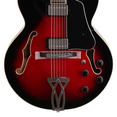 Ibanez Artcore AF75 Hollowbody Electric Guitar Trans Red Sunburst image 3