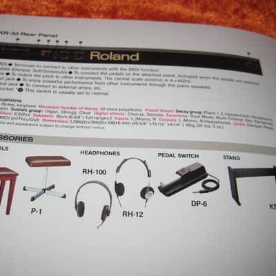 Roland KR-33 Digital Piano Keyboard From 1989 image 4