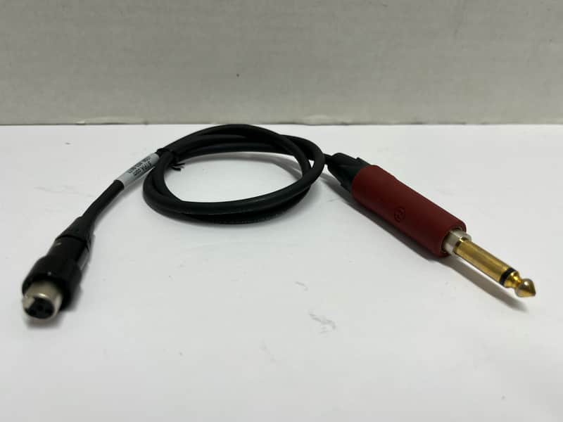 WA305S-II Gold Neutrik Silent Belt Pack Bodypack Guitar Instrument Lock Transmitter Cable Straight 1/4" Male Plug Mini TA4F -Female 4-Pin Connector for Shure Line 6 G50 G55 G90 Relay AKG Lock T1 UT1 SC1 BLX1 PG1 PGX1 GLXD1 QLXD1 SLX1 LX1 ULX1 UC1 Wireless image 1