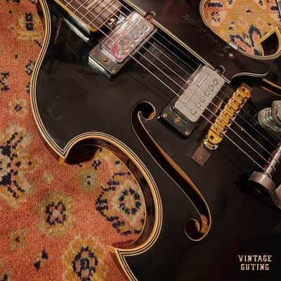 1967 Firstman Liverpool Special Black w/ Gigbag | Teisco-Made, Hollow Body, Japan Vintage image 11