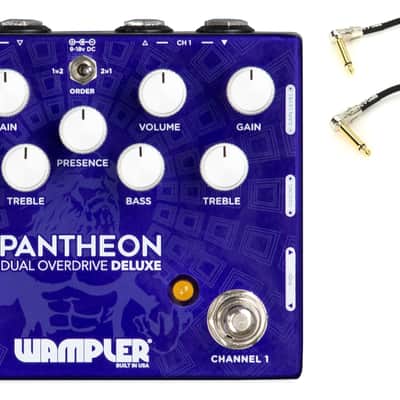 New Wampler Dual Pantheon Deluxe Dual Overdrive Guitar Effects Pedal image 1