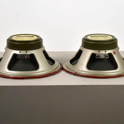 Ultra rare pair of 20w G12M Celestion Pre Rola Greenbacks 1966 T1220 Pulsonic cone H1777/003 image 3