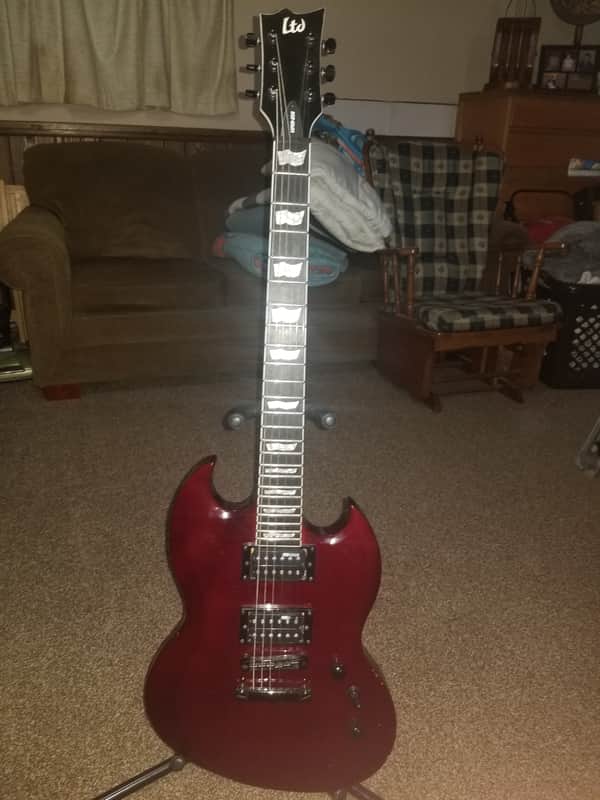 ESP LTD Viper-256 with Jatoba Fretboard 2018 - Present - See Thru Black Cherry image 1