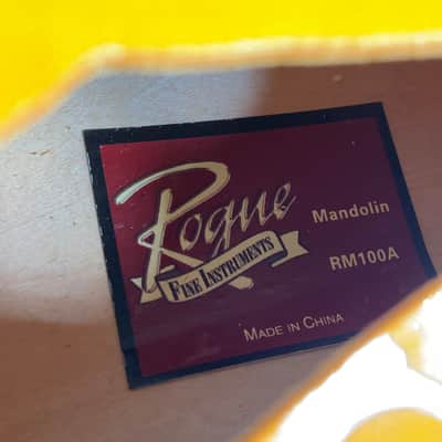 Rogue Rogue A-Style Mandolin RM100A Right Hand Sunburst with Case image 5
