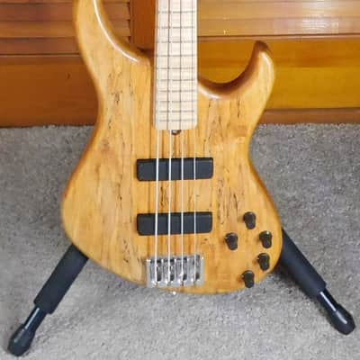 TBC The Bass Company 4 String Electric Bass Made in USA #000394 Spalted Maple/Ash USA ! image 2
