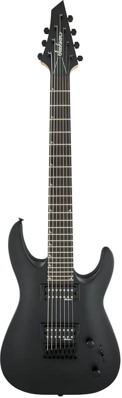 Jackson JS22-7 Dinky 7-string Electric Guitar - Satin Black image 1