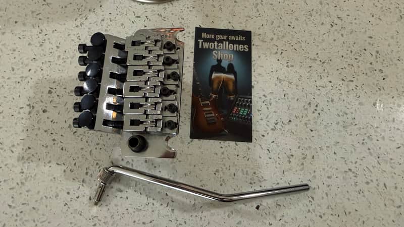 Floyd Rose Original Double Locking Tremolo System Made in Germany Chrome w/ Arm image 1