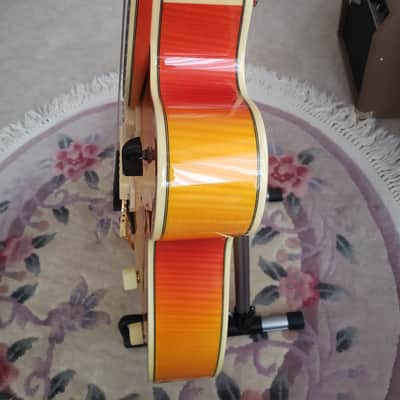 D'Angelico Excel EX-59 17" Hollow Body - Stairstep Tailpiece | Flame Maple Sunburst image 10
