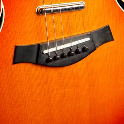 Taylor T5-S Thinline Acoustic-Electric Guitar Red Edgeburst 2005 Pre-Owned image 6