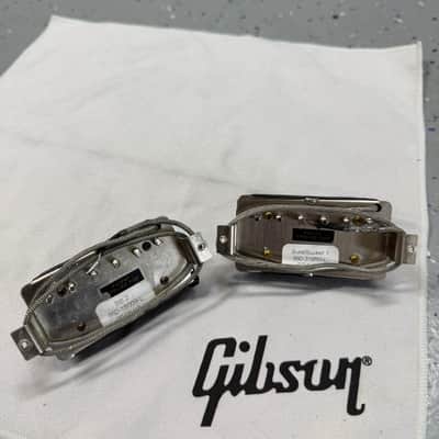 Genuine Gibson Burstbucker 1 & 2 Set – Factory Uncovered Les Paul Take-Offs – Like New image 2