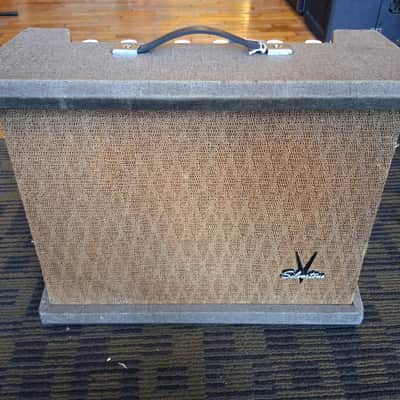 Silvertone Model 1432 10-Watt 1x12 Guitar Combo 1960s - Gray with White Grille image 1